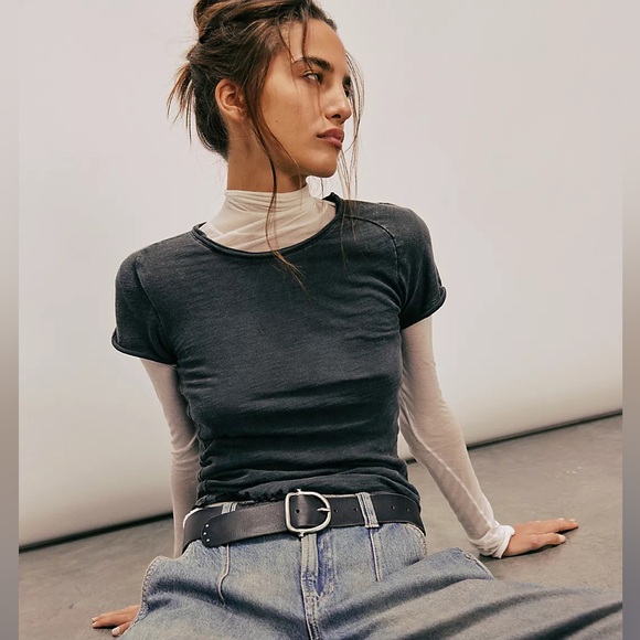 Free People We The Free Be My Baby Tee Small - Picture 3 of 6